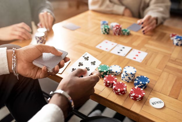 mahong bet Ceme Online live dealer table action with players